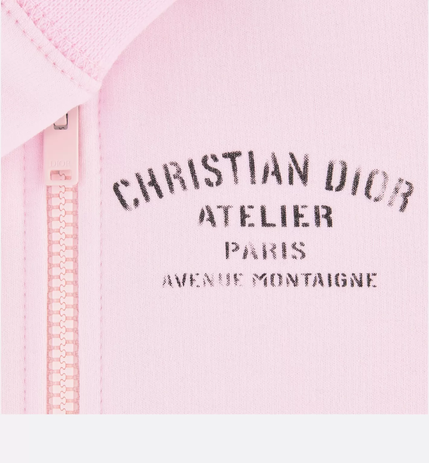 DIOR Baby 'Christian Atelier' Zipped Hooded Sweatshirt Clearance