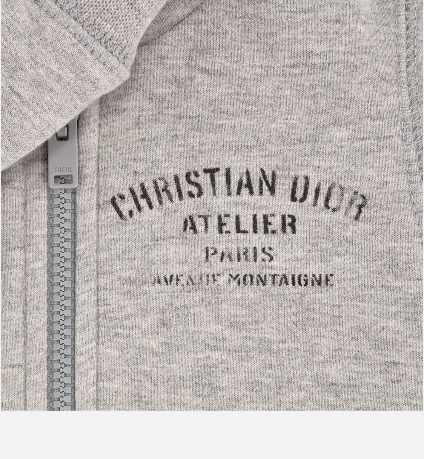 DIOR Baby 'Christian Atelier' Zipped Hooded Sweatshirt Cheap