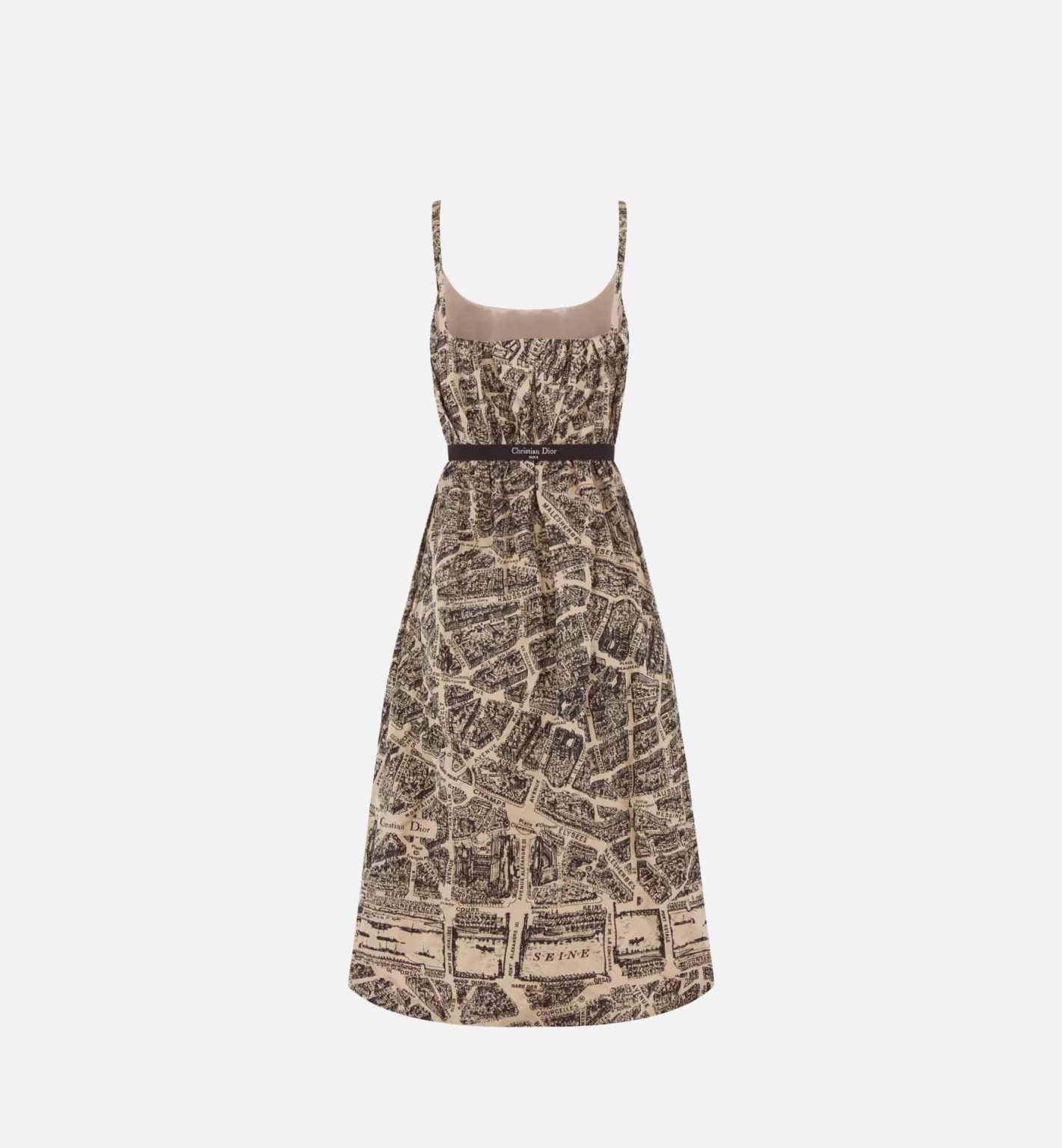 DIOR Belted Mid-Length Dress Clearance