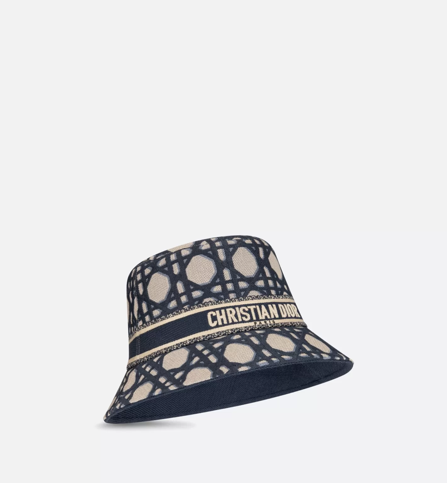 DIOR D-Bobby Macrocannage Small Brim Bucket Hat Cheap