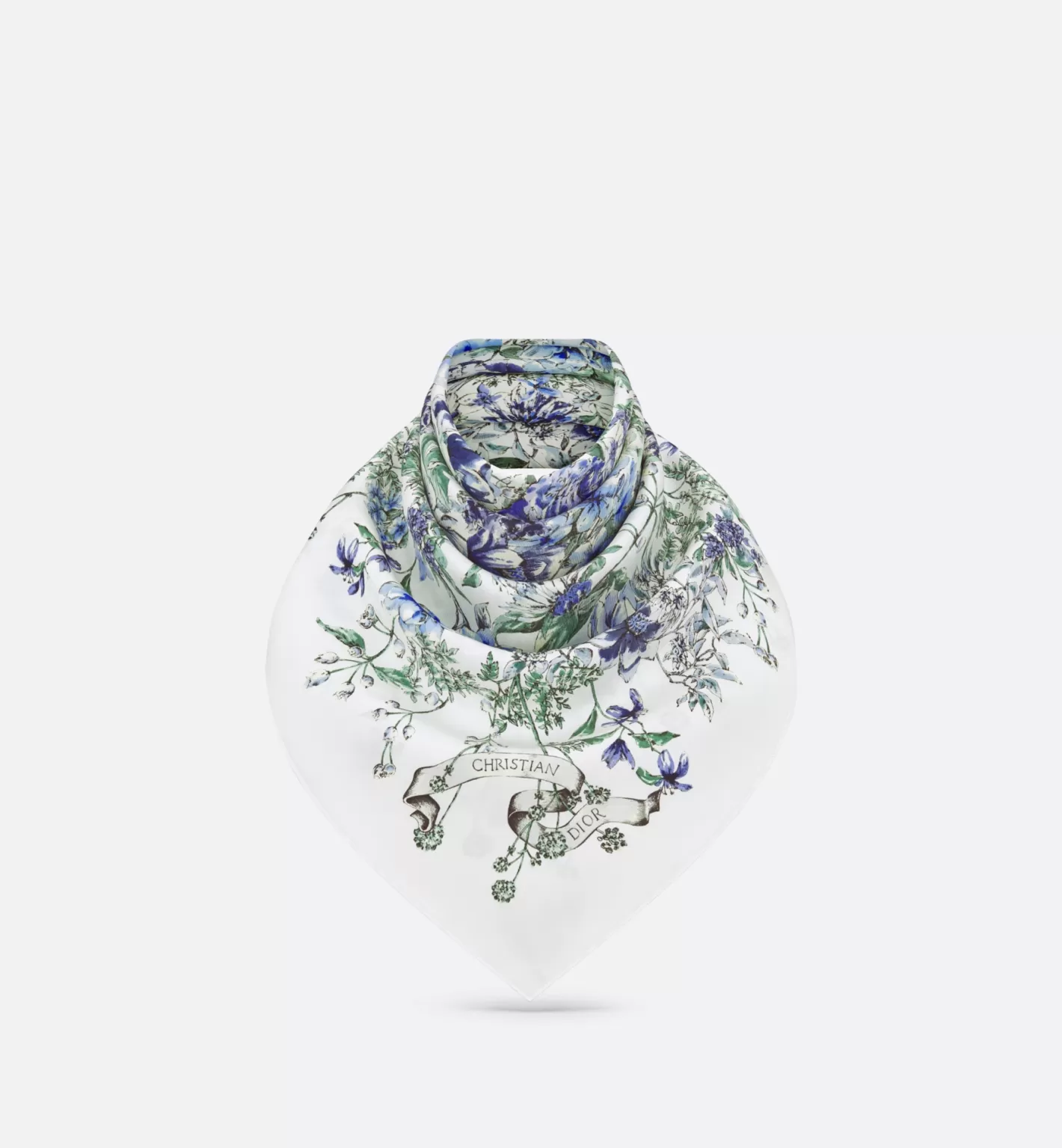 DIOR D-Floral 90 Square Scarf Discount