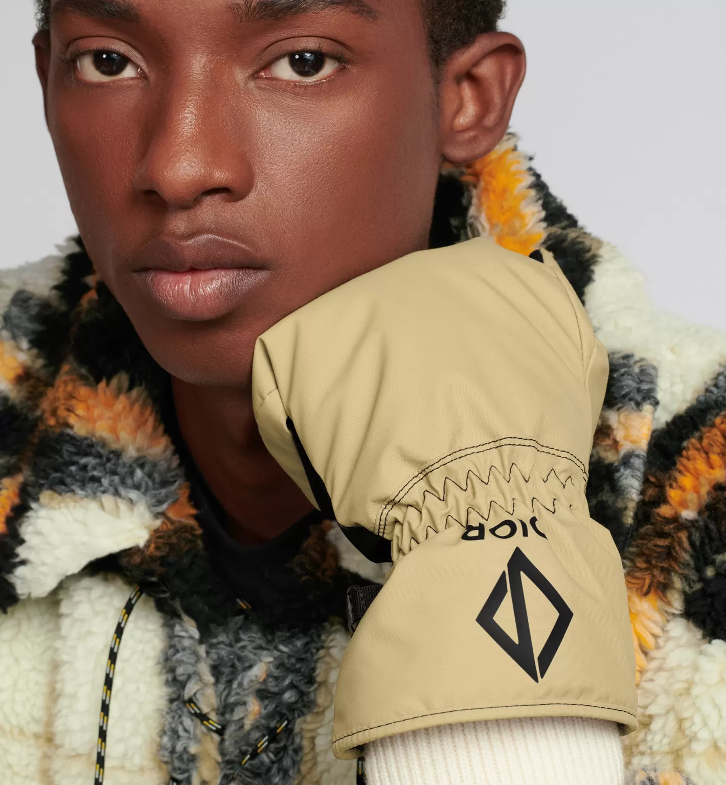 DIOR And Peter Doig Cd Diamond Ski Mittens Cheap