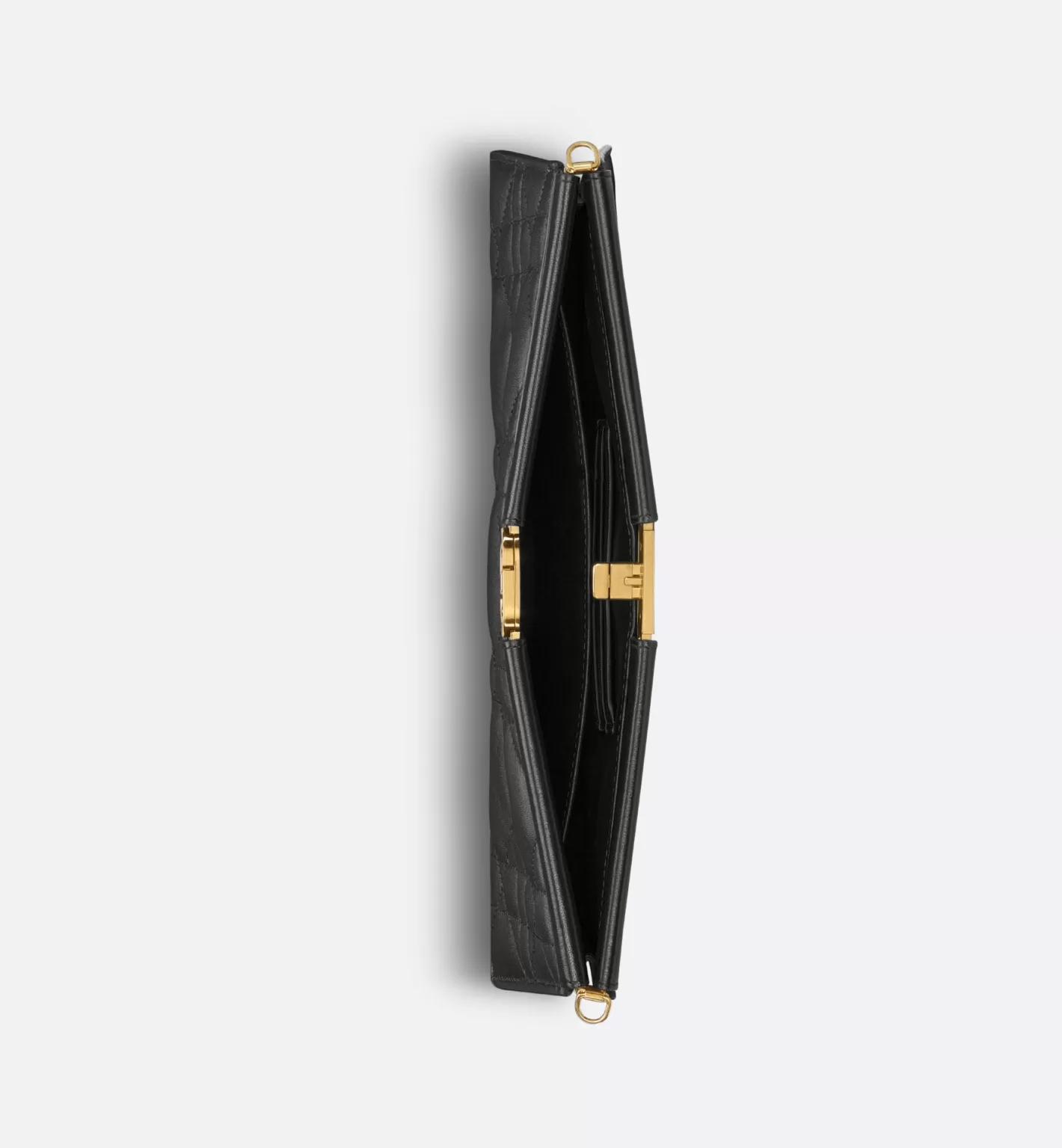 DIOR Caro Colle Noire Clutch With Chain Flash Sale