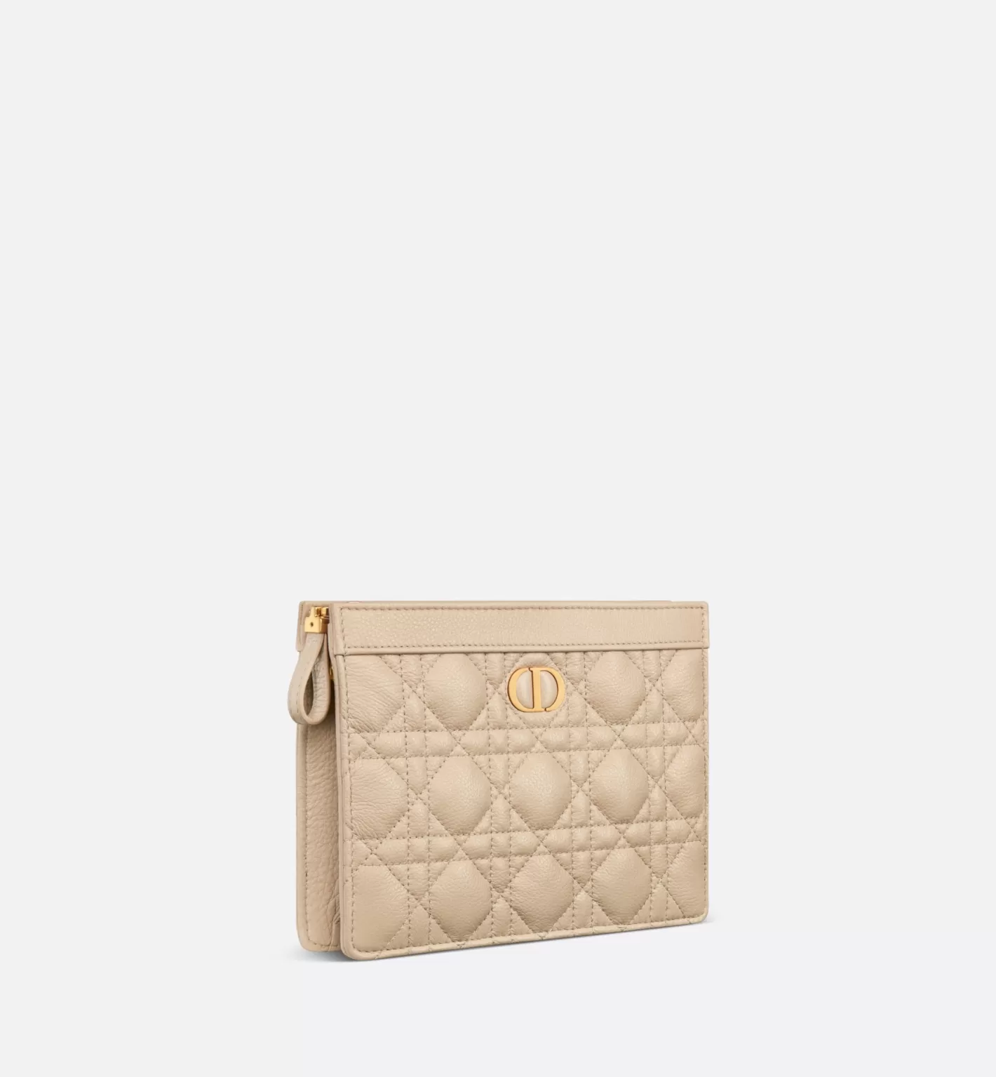 DIOR Caro Zipped Pouch With Chain Best Sale