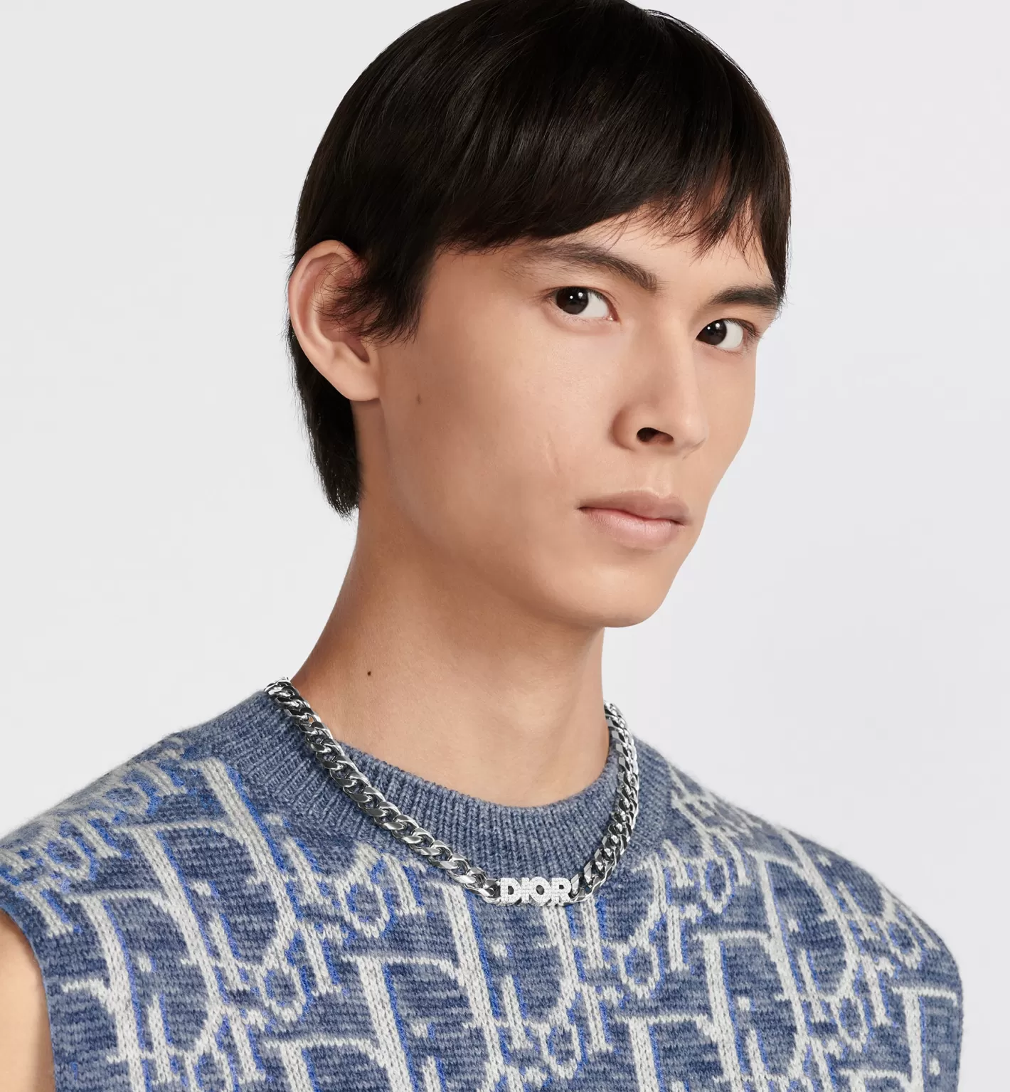 DIOR Italic Chain Link Necklace Best