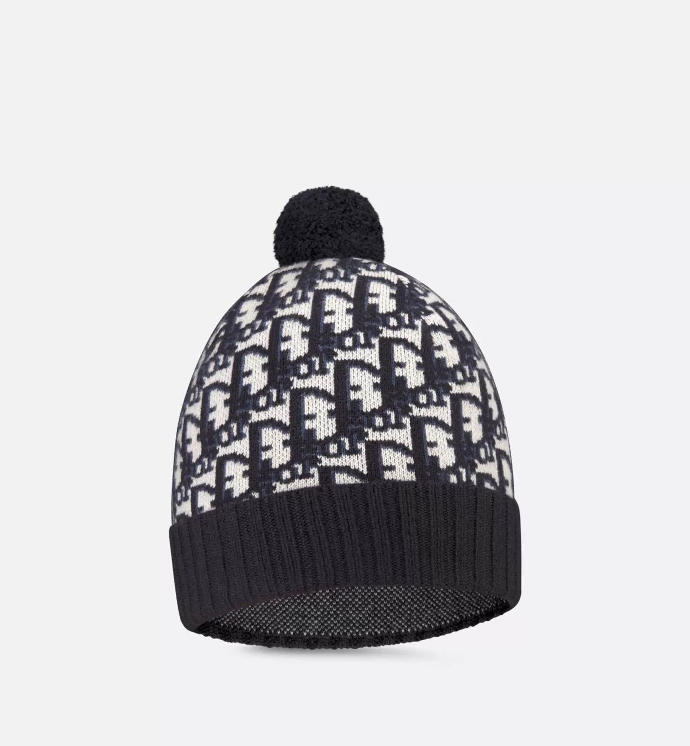 DIOR Oblique Pompom Beanie Discount