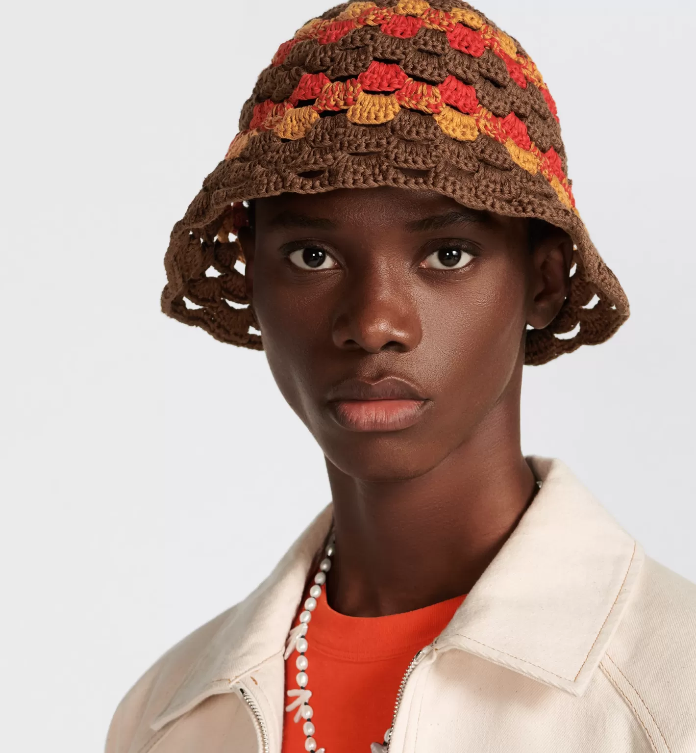 DIOR Tears Crochet Bucket Hat Cheap