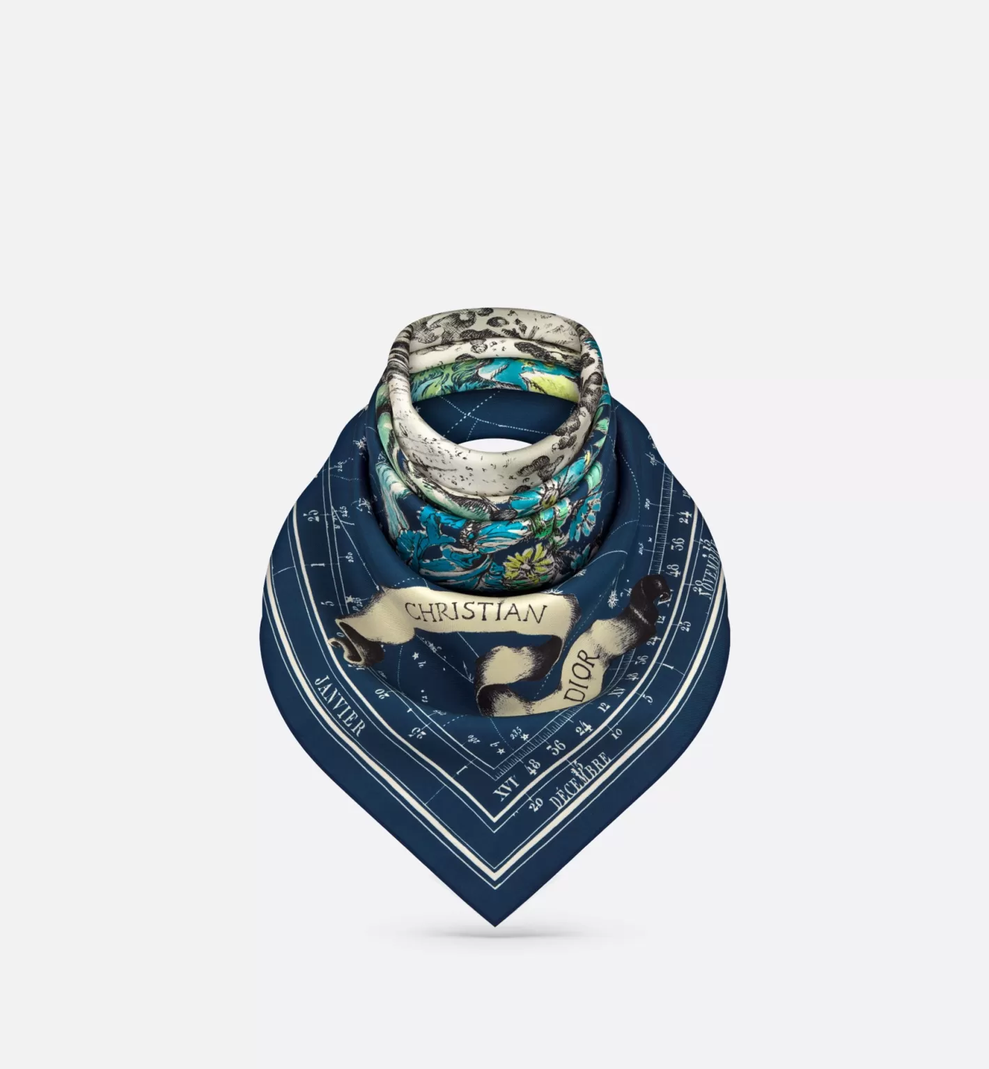 DIOR Zodiac 90 Square Scarf Flash Sale