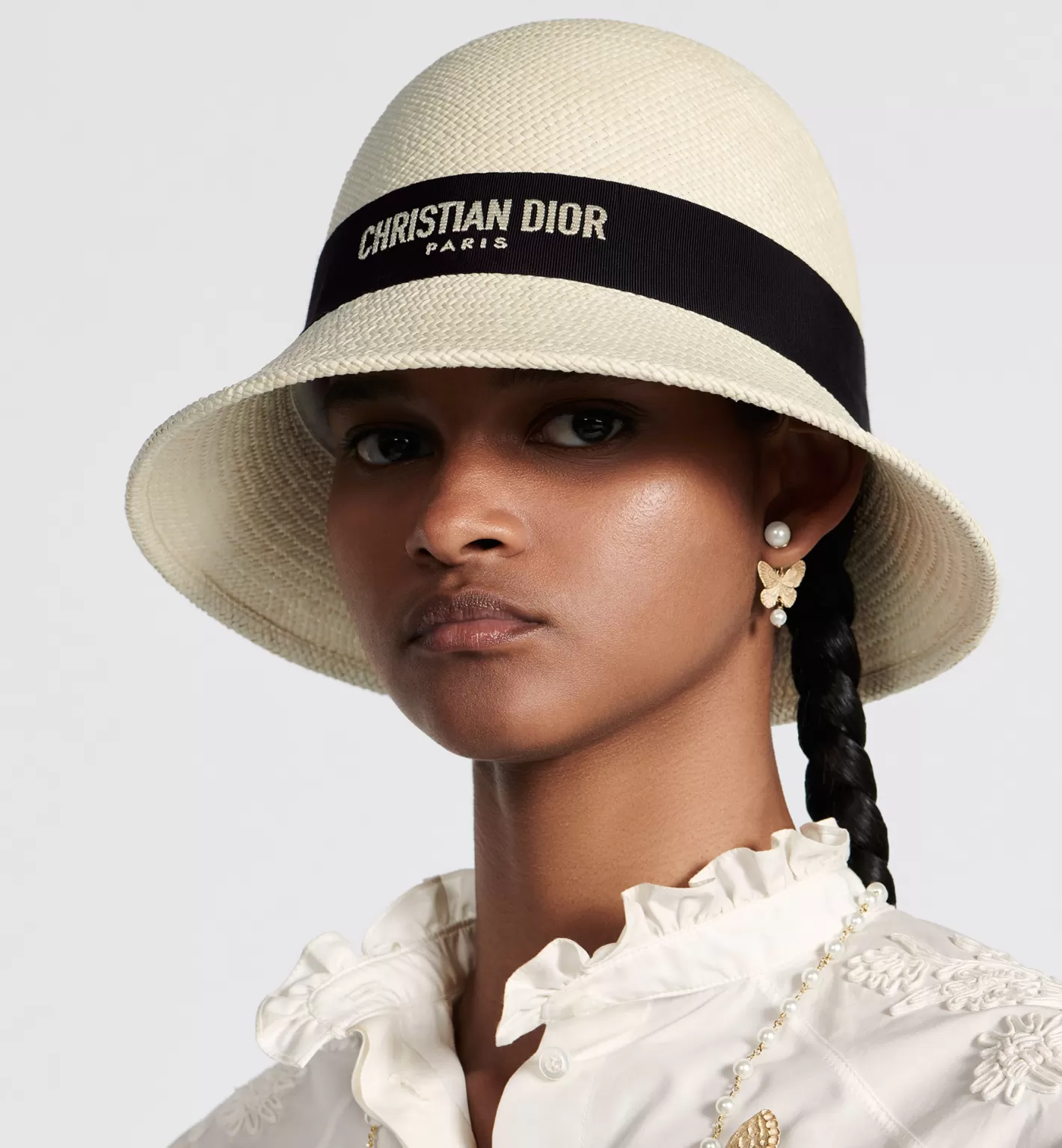 DIOR D-Tulipe Small Brim Cloche Discount