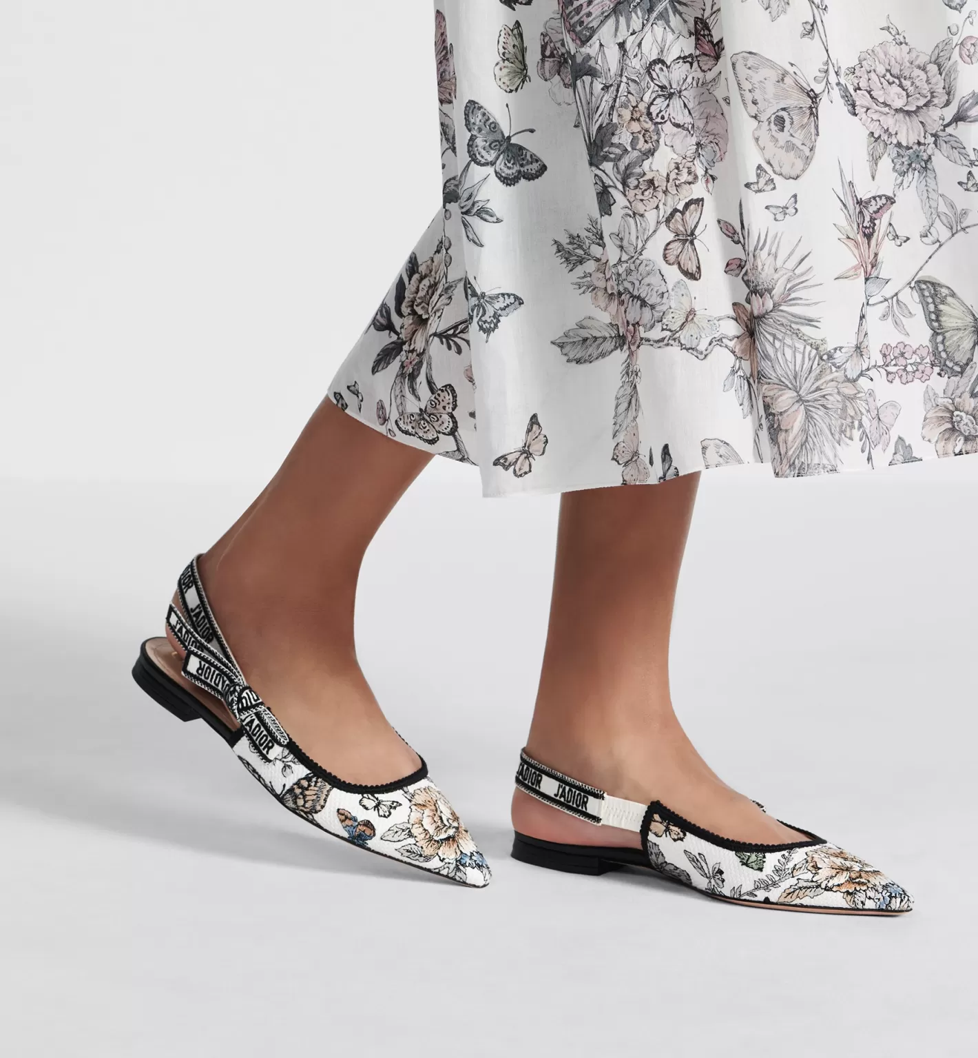 DIOR J'A Slingback Flat Cheap