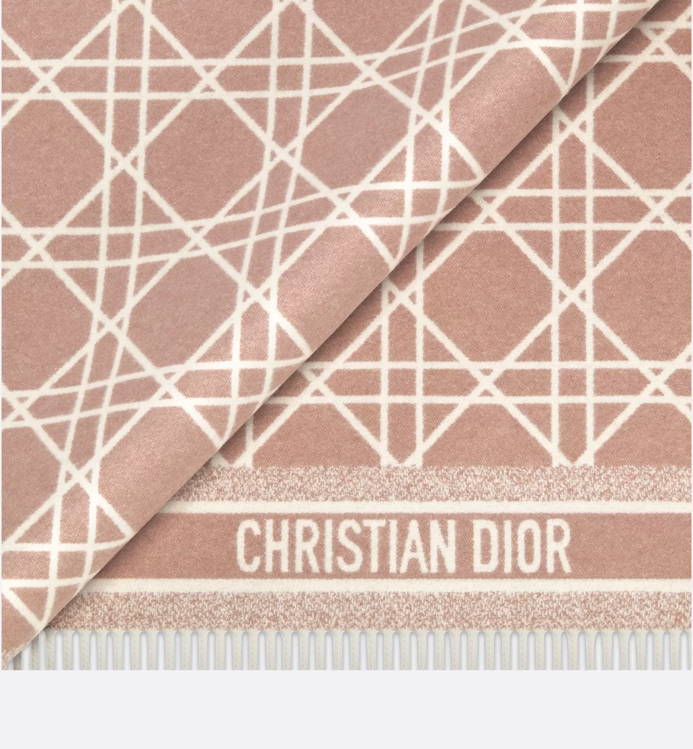 DIOR Macrocannage Blanket Fashion