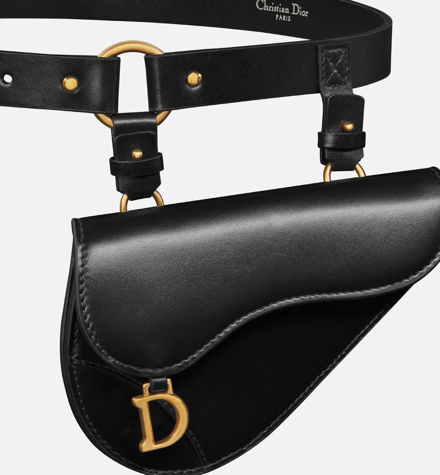 DIOR Saddle Removable Pouch Belt New