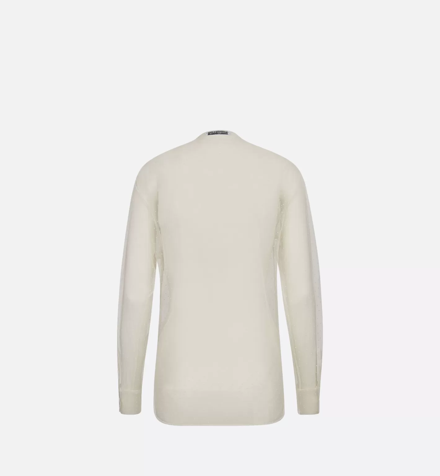 DIOR Sheer Blouse With Plastron Flash Sale