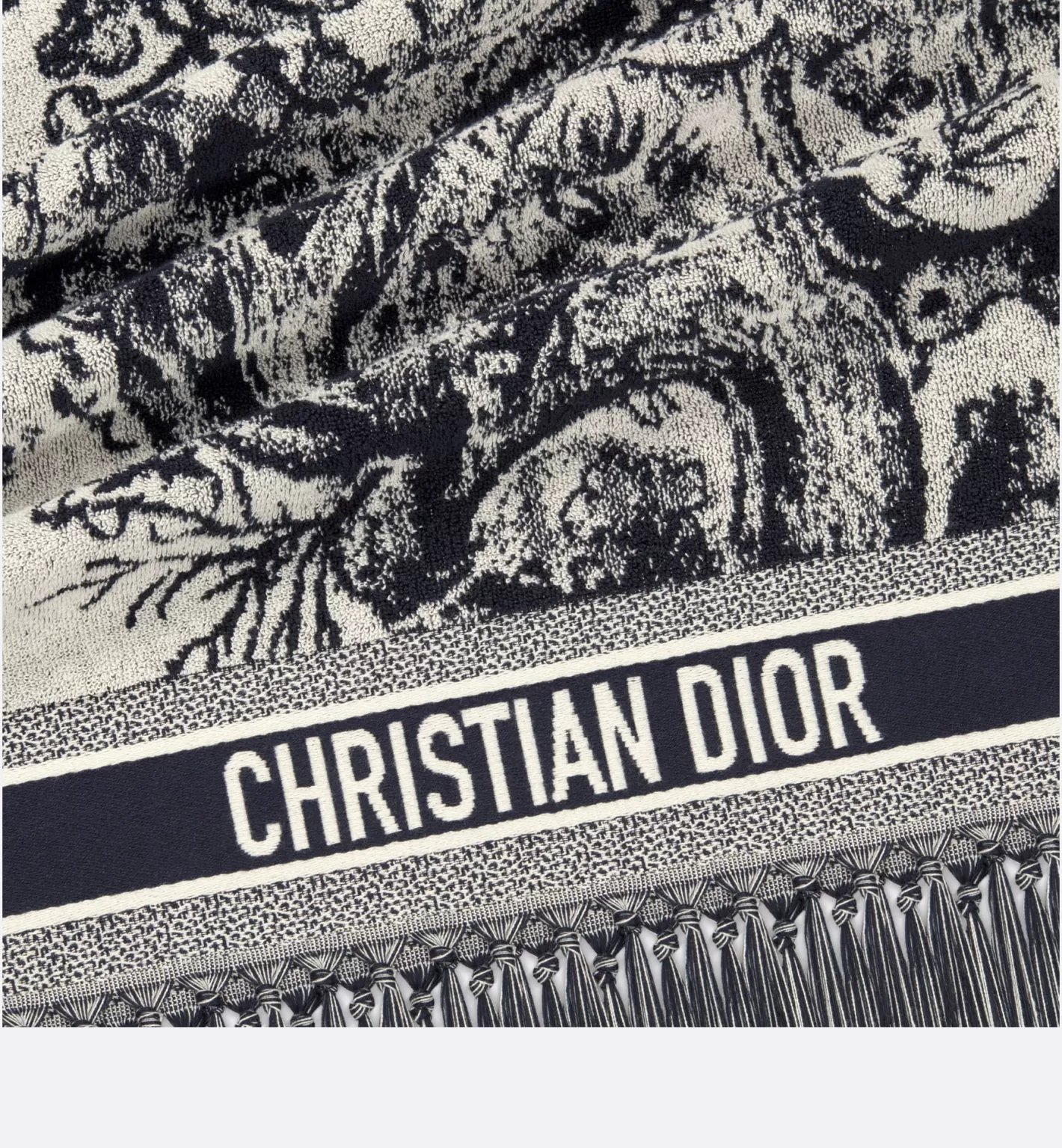 DIOR Toile De Jouy Sauvage Beach Towel Cheap