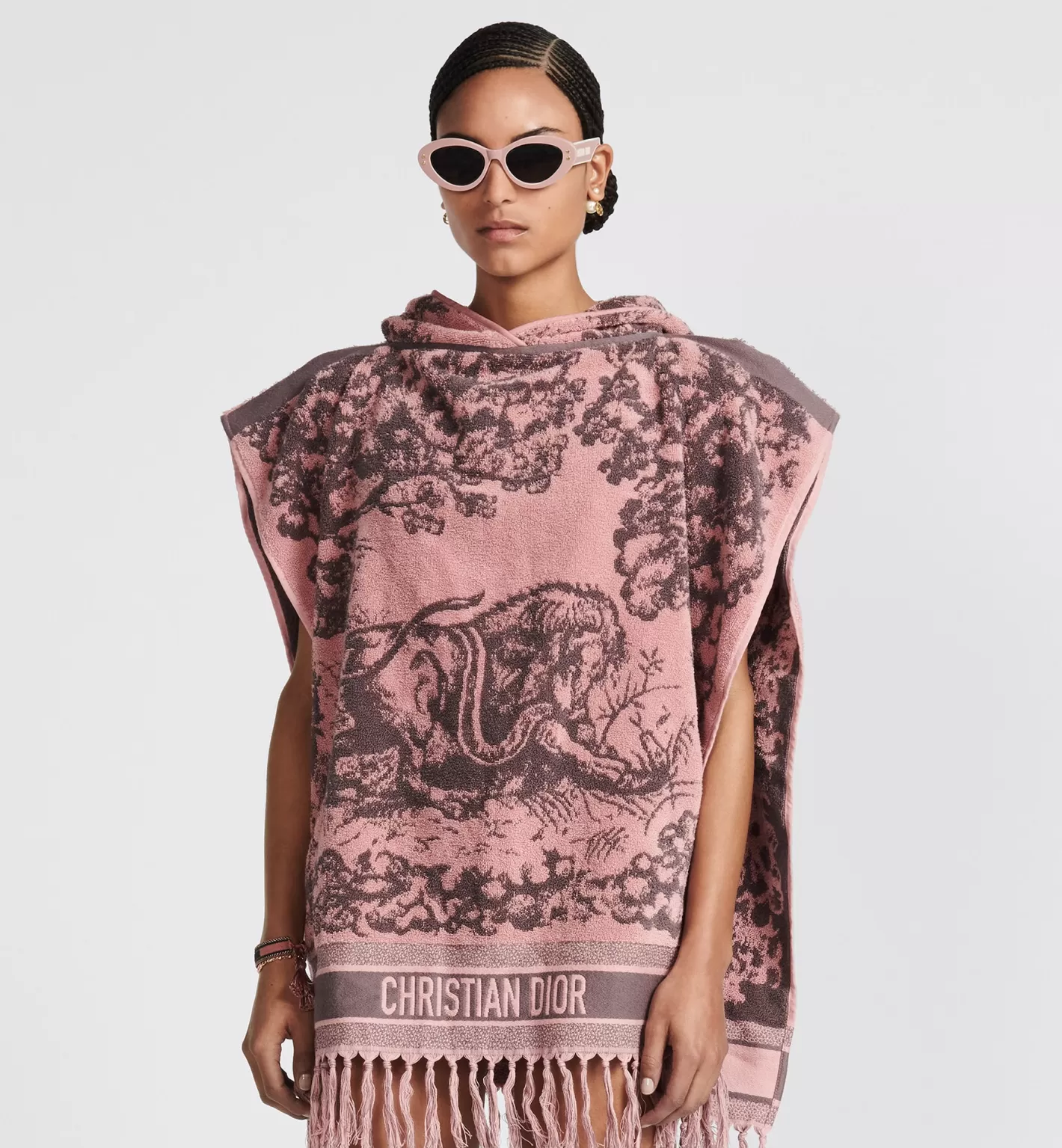 DIOR Toile De Jouy Sauvage Hooded Poncho Online